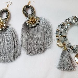 Semanario earrings and bracelet set
